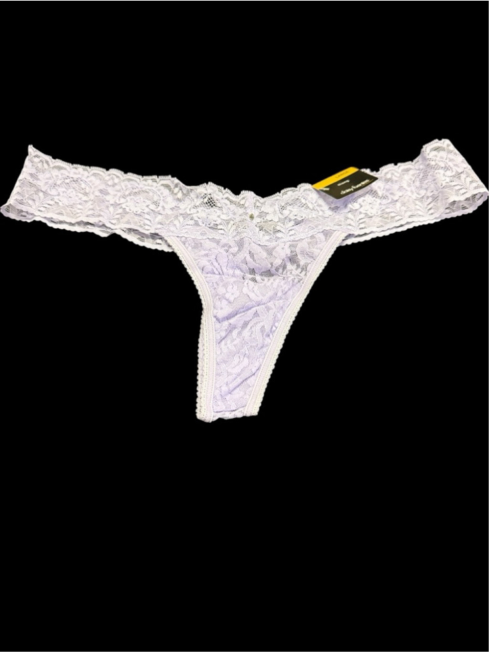 Women's Daisy Fuentes Lavender Lace Thong Panty Size L